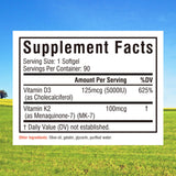 Innate Vitality Vitamin D3 & K2 softgels packaging
