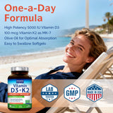 Innate Vitality Vitamin D3 & K2 softgels with olive oil