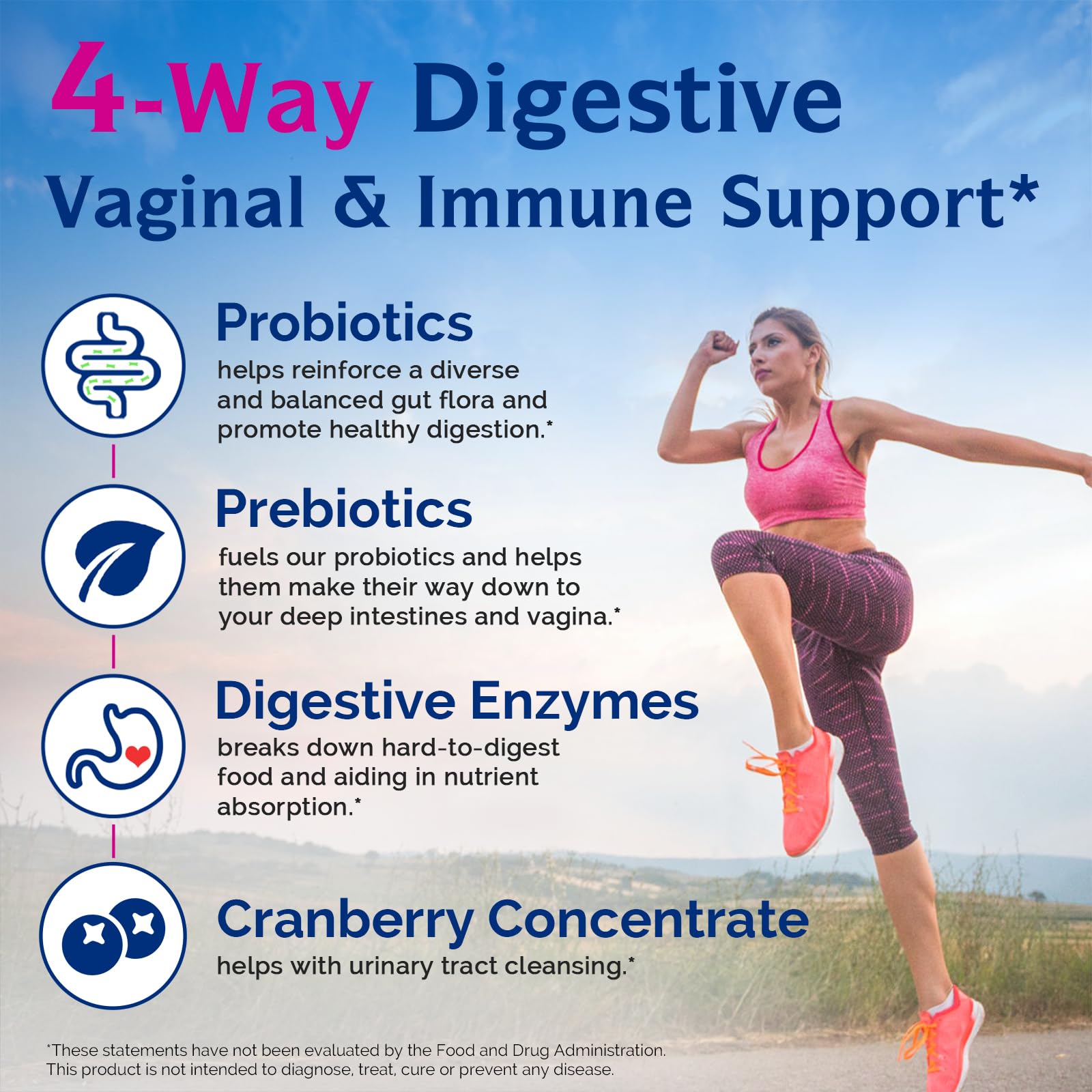 Innate Vitality Women's Once-Daily Probiotics capsules on a wooden table
