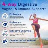 Innate Vitality Women's Once-Daily Probiotics capsules on a wooden table