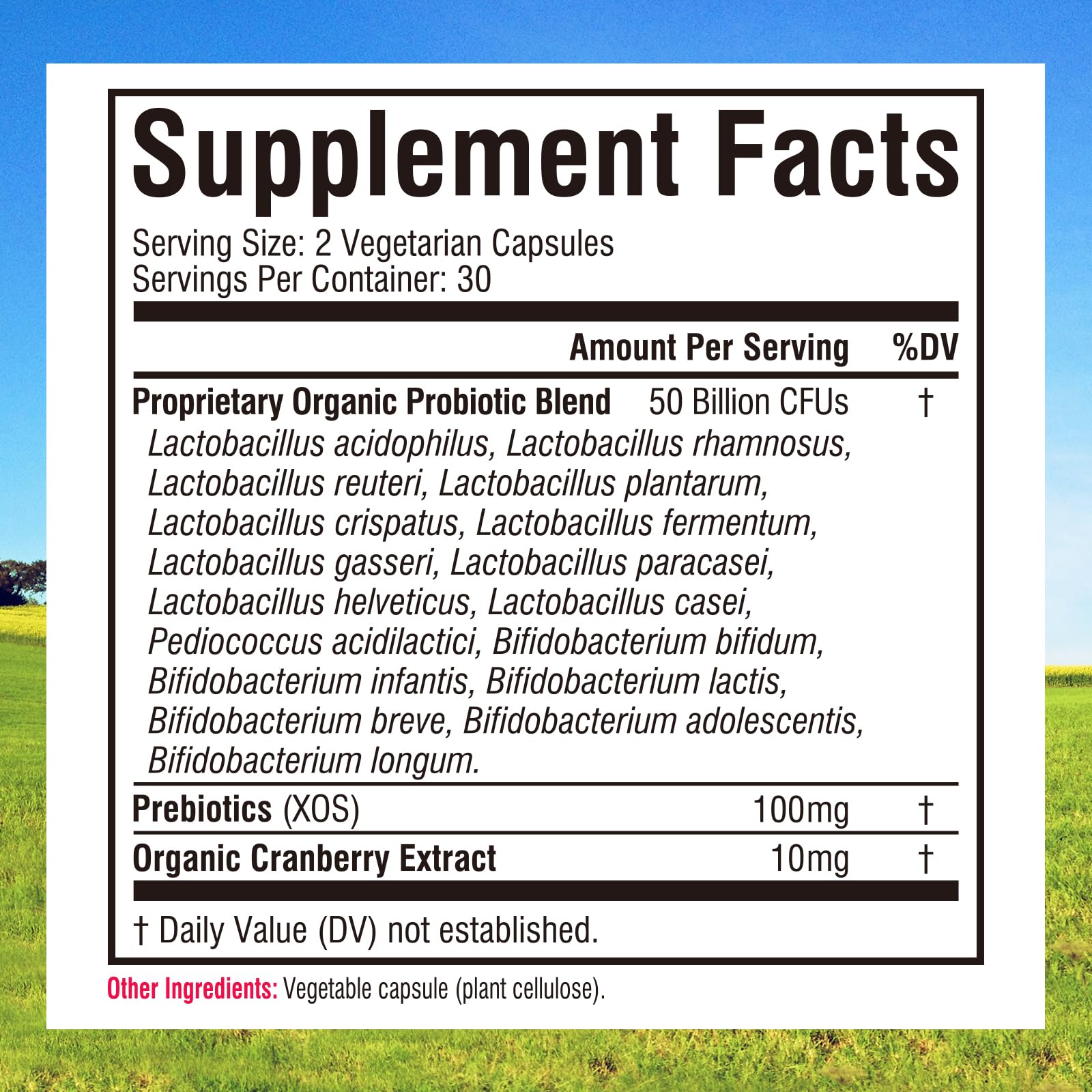 Innate Vitality Women's Probiotic capsules in hand