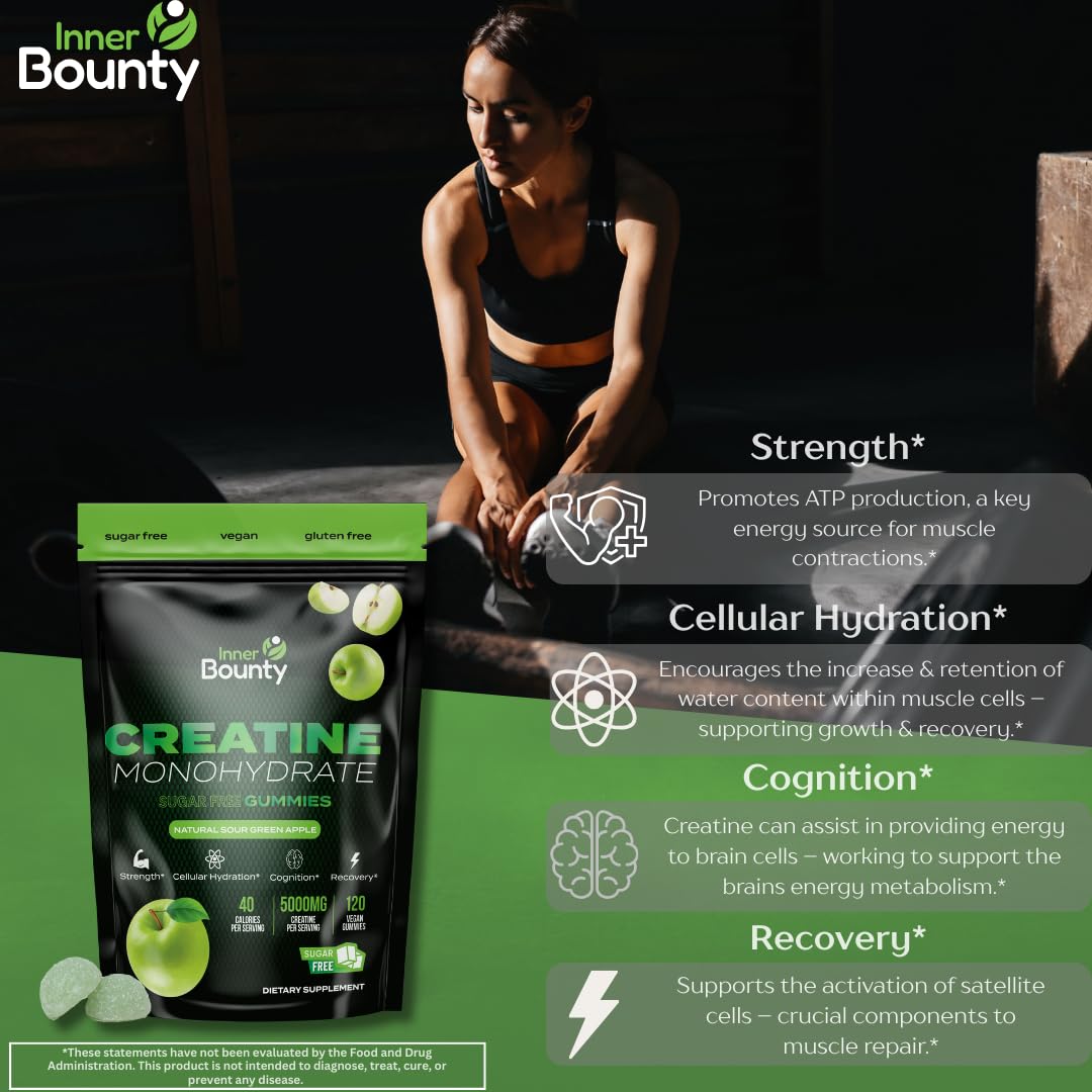 Inner Bounty Creatine Gummies nutritional information