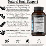 Inner Bounty Focus Supplement back view with nutritional information