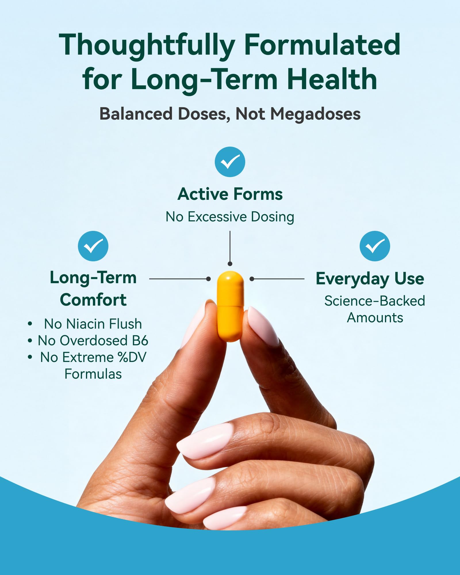 Inner Brightness B-Complex Vitamins capsules on a table