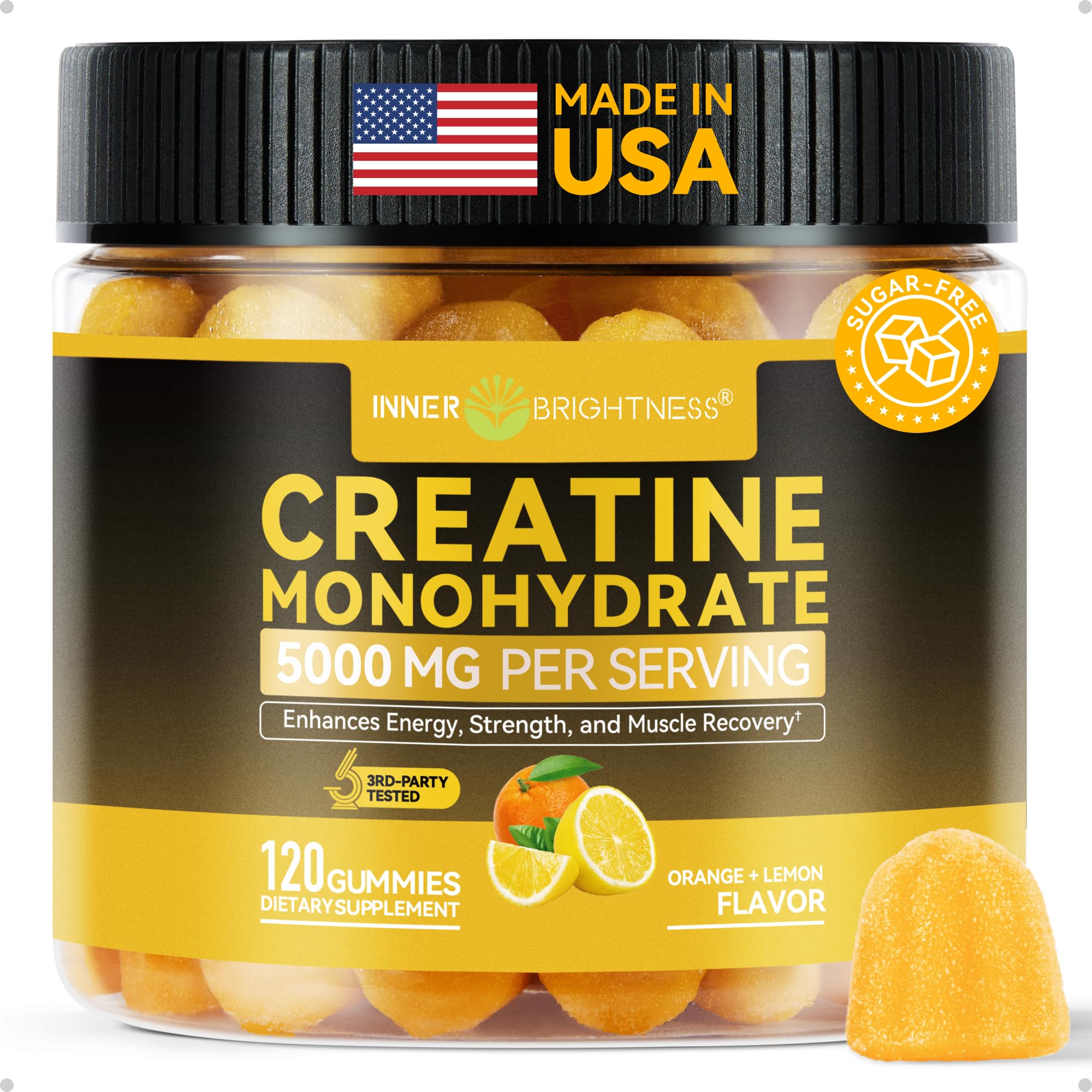 Inner Brightness Creatine Chewables bottle front view