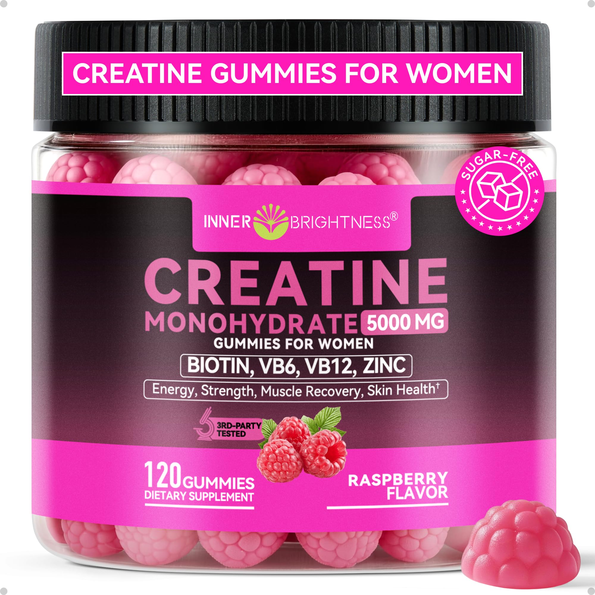 Inner Brightness Creatine Monohydrate Gummies front view