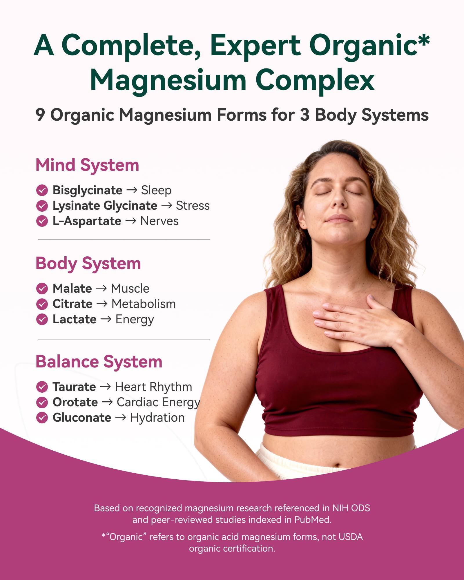 Inner Brightness Magnesium Complex 9-in-1 supplement side view
