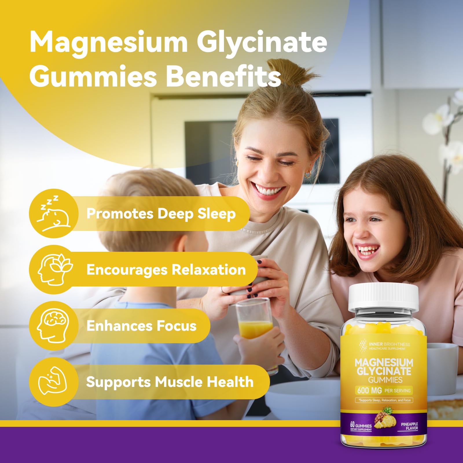 Inner Brightness Magnesium Glycinate Gummies opened jar