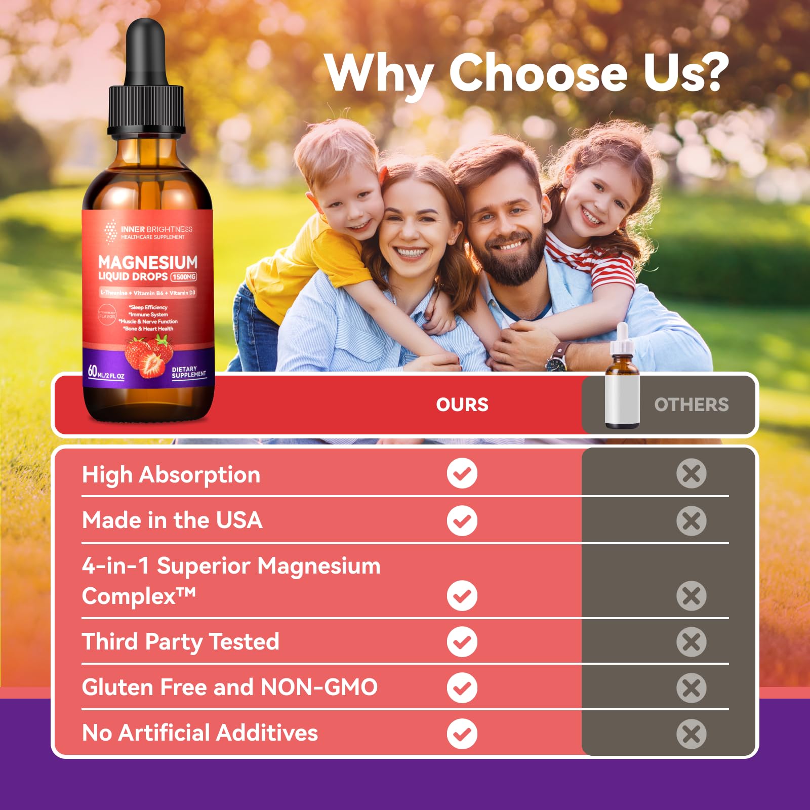 Inner Brightness Magnesium Glycinate Liquid packaging details
