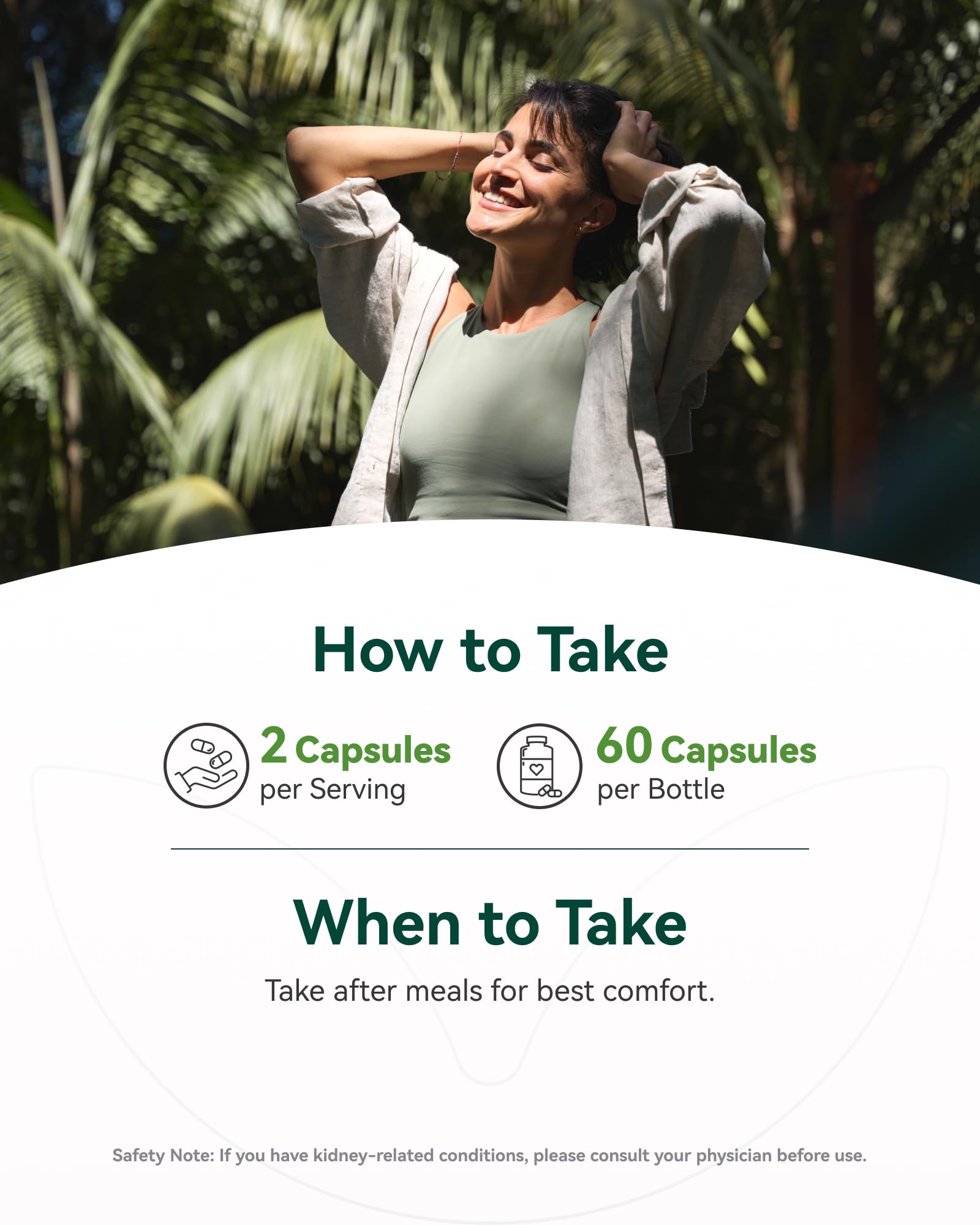 Inner Brightness Moringa Capsules with fresh moringa leaves