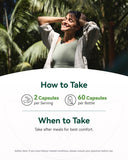 Inner Brightness Moringa Capsules with fresh moringa leaves