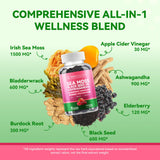 Inner Brightness Vegan Gummies showing ingredients list