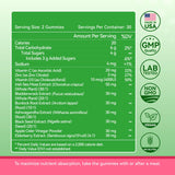 Inner Brightness Vegan Gummies with a measuring spoon