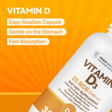 Inner Brightness Vitamin D3 softgels in a hand