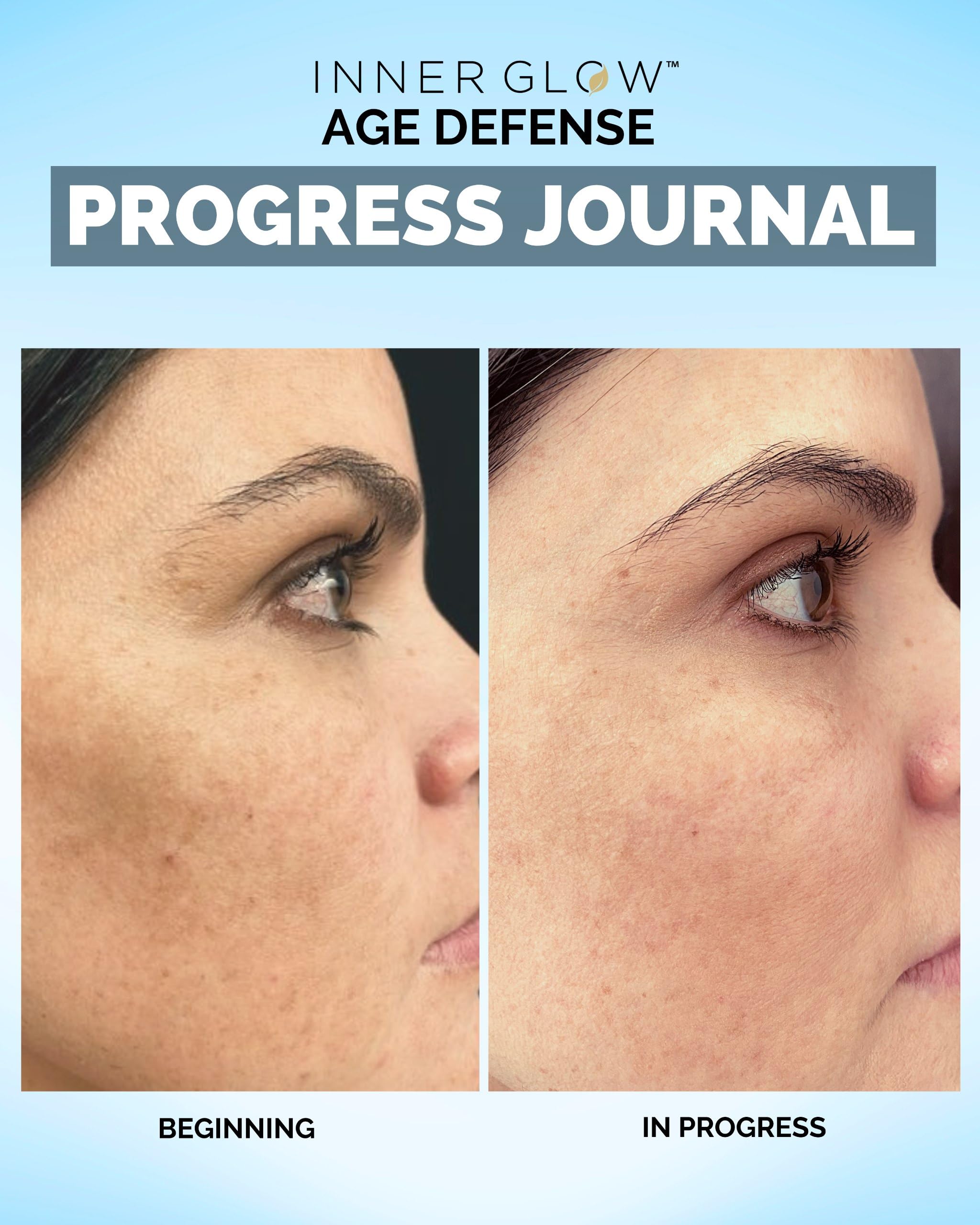 Inner Glow Age Defense Supplement 50g packaging