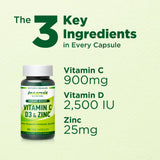INNERVISNUTRITION Daily daily wellness Support capsules on a wooden table