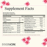 Innerwork Menopause Gummies back view showing nutritional information