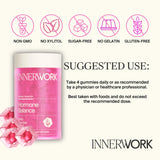 Innerwork Menopause Gummies displayed with other wellness products