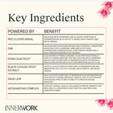 Innerwork Menopause Gummies in a hand for size reference