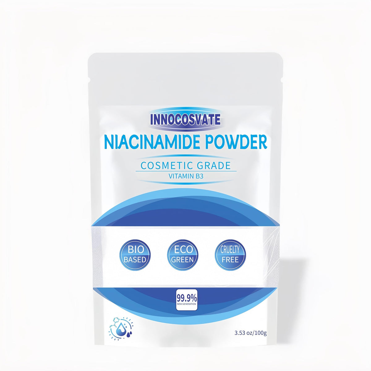 INNOCOSVATE Niacinamide Powder 99.9% Pure front view