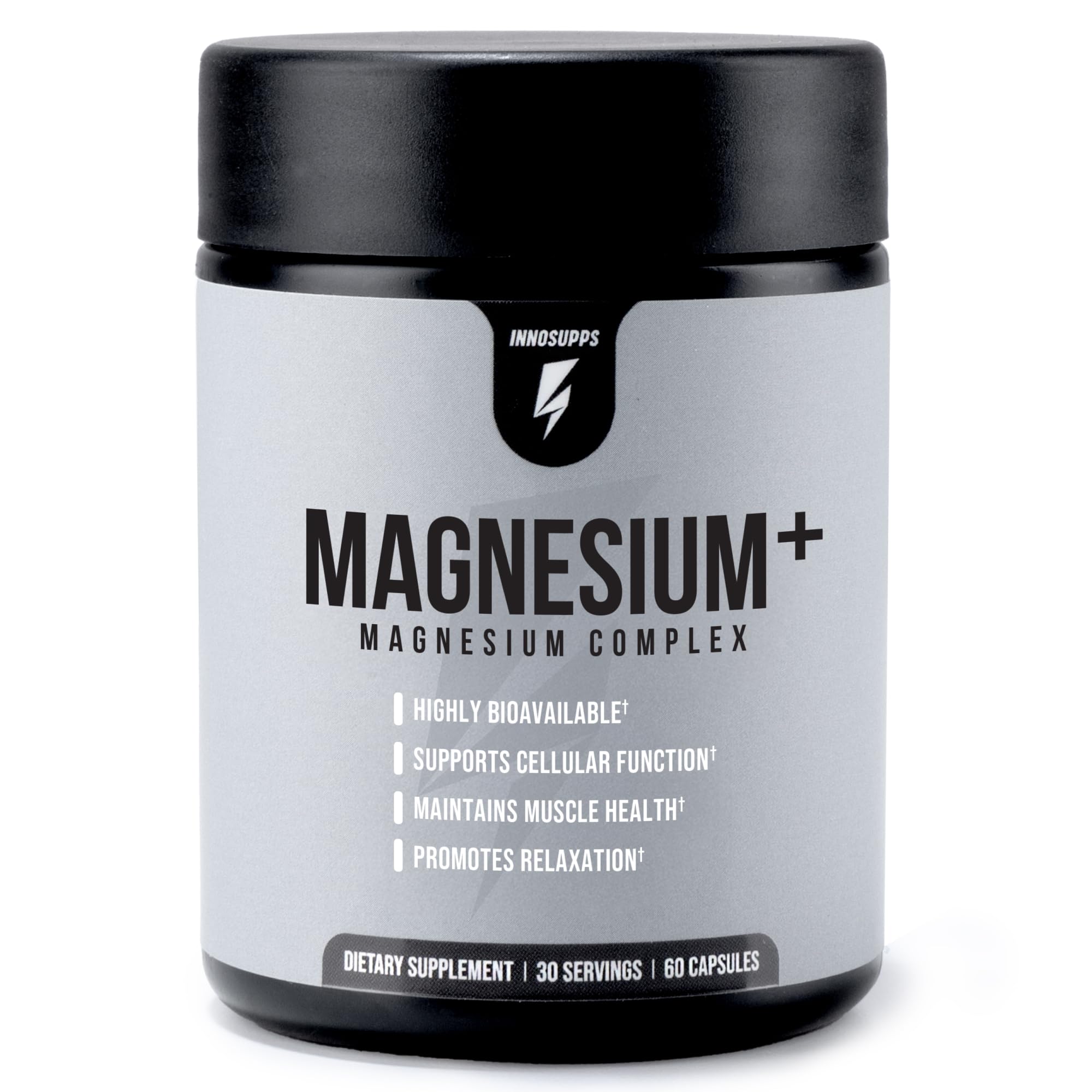 InnoSupps Magnesium+ 90 capsules front view
