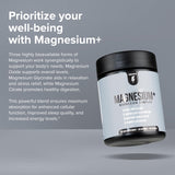 InnoSupps Magnesium+ bottle with a meal