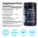 InnoSupps Night Shred bottle with a measuring spoon
