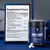 InnoSupps Night Time Fat Burner 70g packaging on a kitchen counter