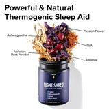 InnoSupps Night Time Fat Burner 70g with a measuring scoop