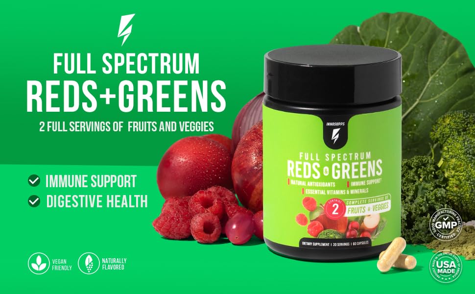 InnoSupps Spirulina Superfood Capsules 63g packaging