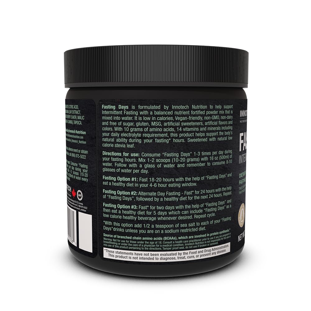 Innotech Nutrition Solutions Blended Vitamin & Mineral Supplement back view