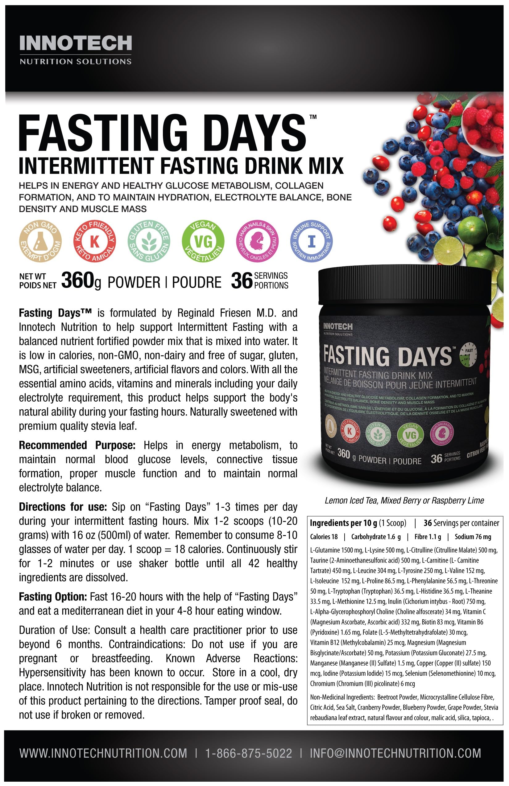 Innotech Nutrition Solutions Blended Vitamin & Mineral Supplement packaging