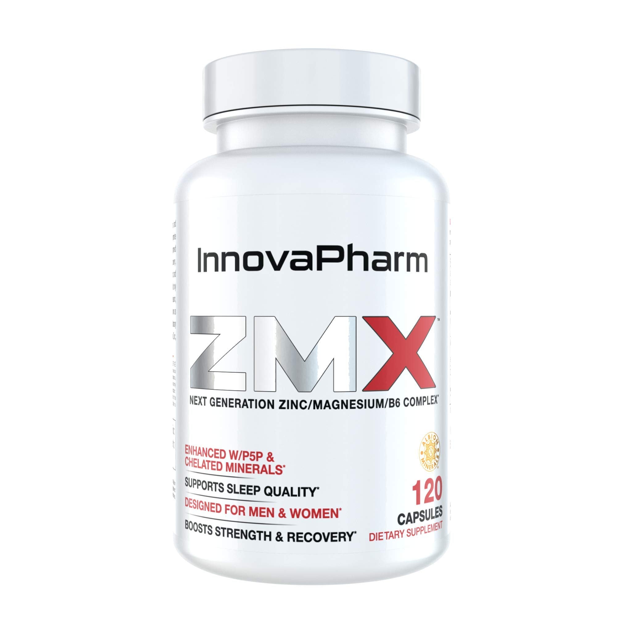 InnovaPharm ZMX Zinc Magnesium Complex front view packaging