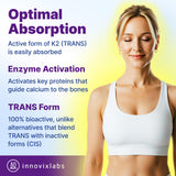 InnovixLabs Full Spectrum K2 Supplement ingredients list