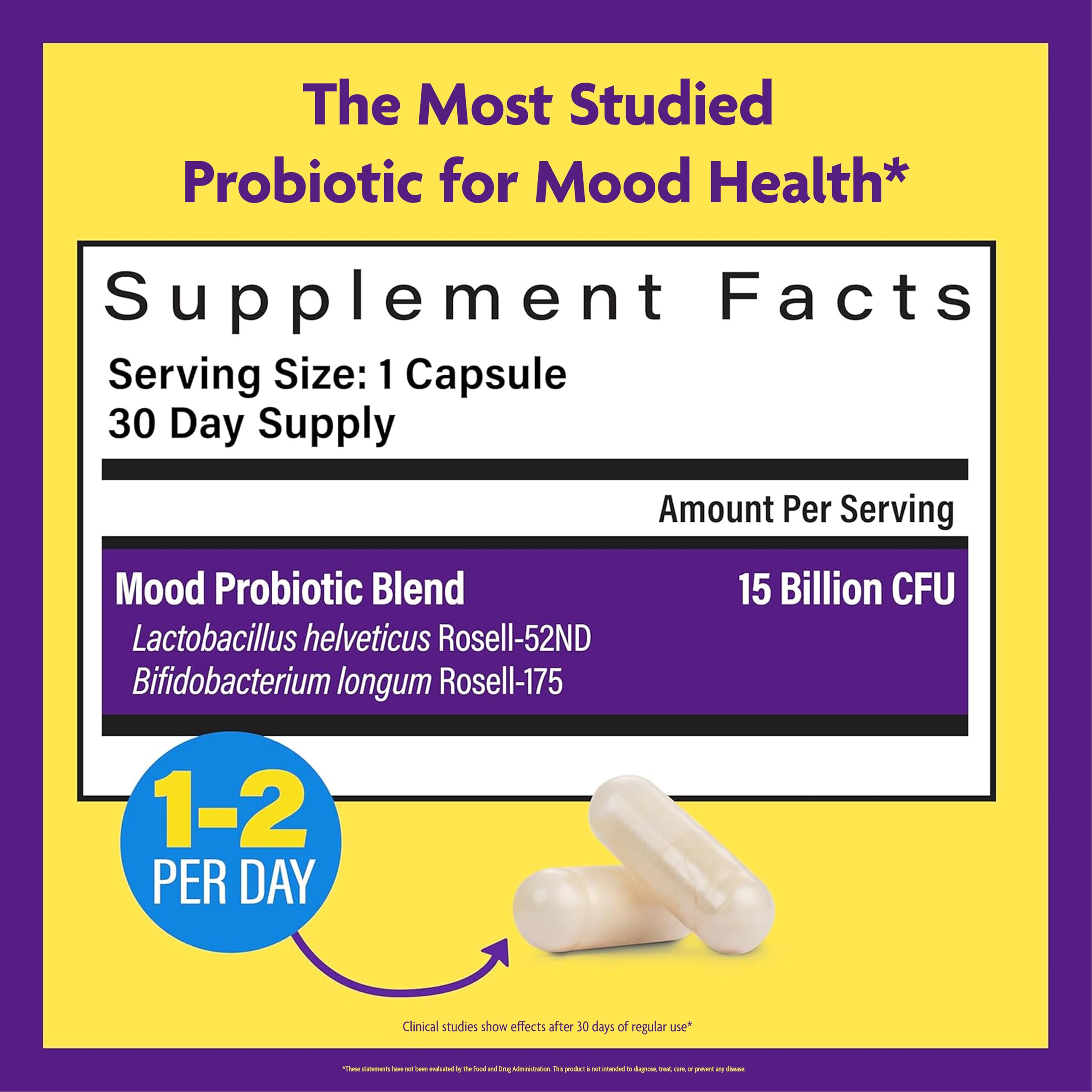InnovixLabs Mood Probiotic Supplement capsule close-up