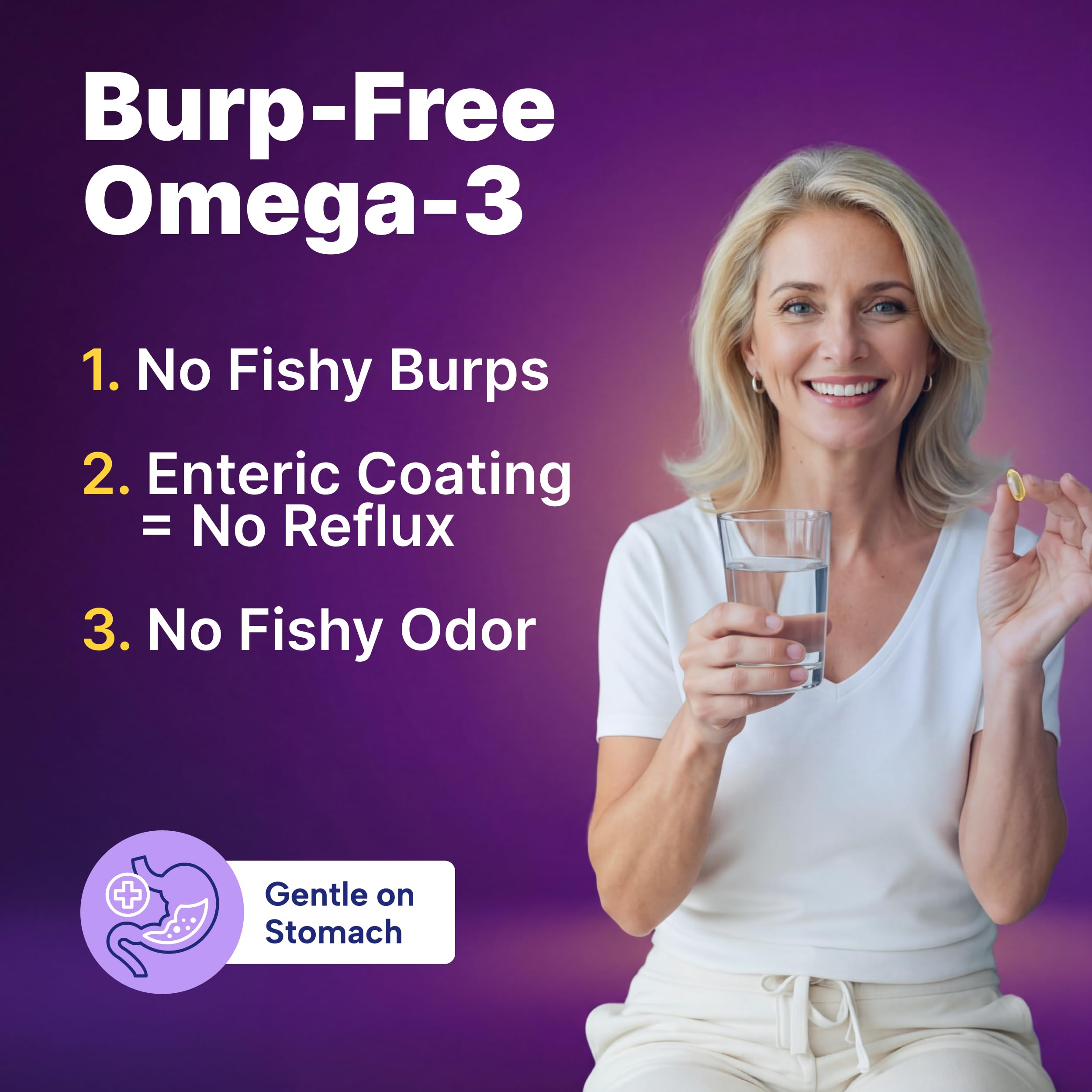 InnovixLabs Omega 3 fish oil capsules with dosage information