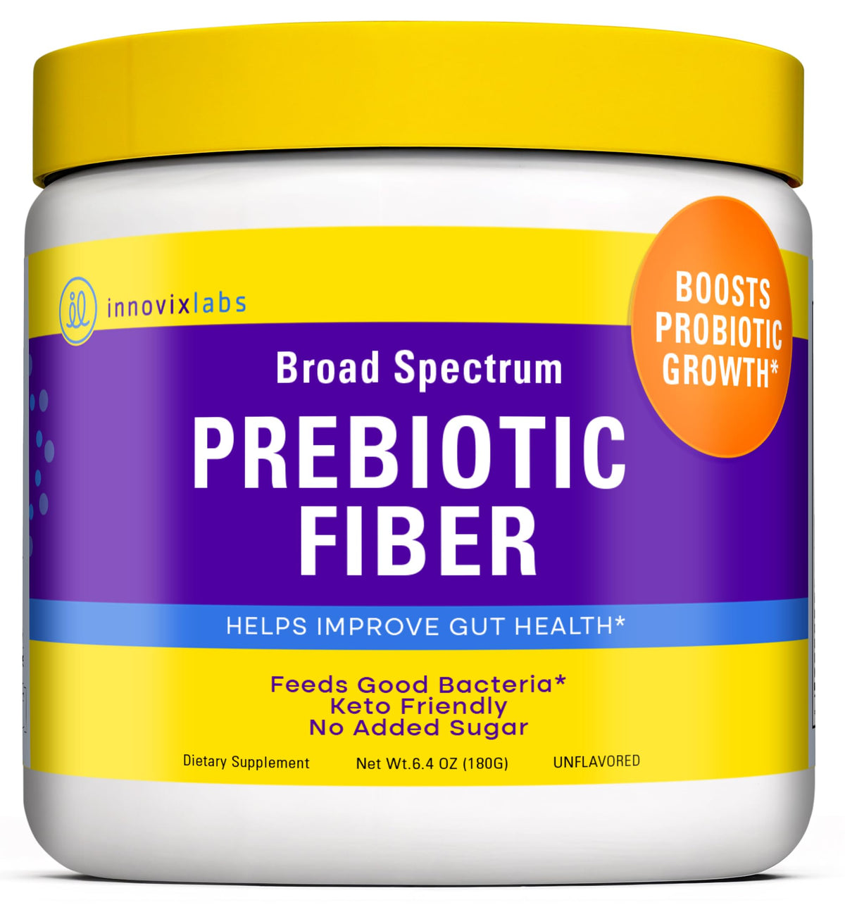 InnovixLabs Prebiotic Fiber Blend 180g front view