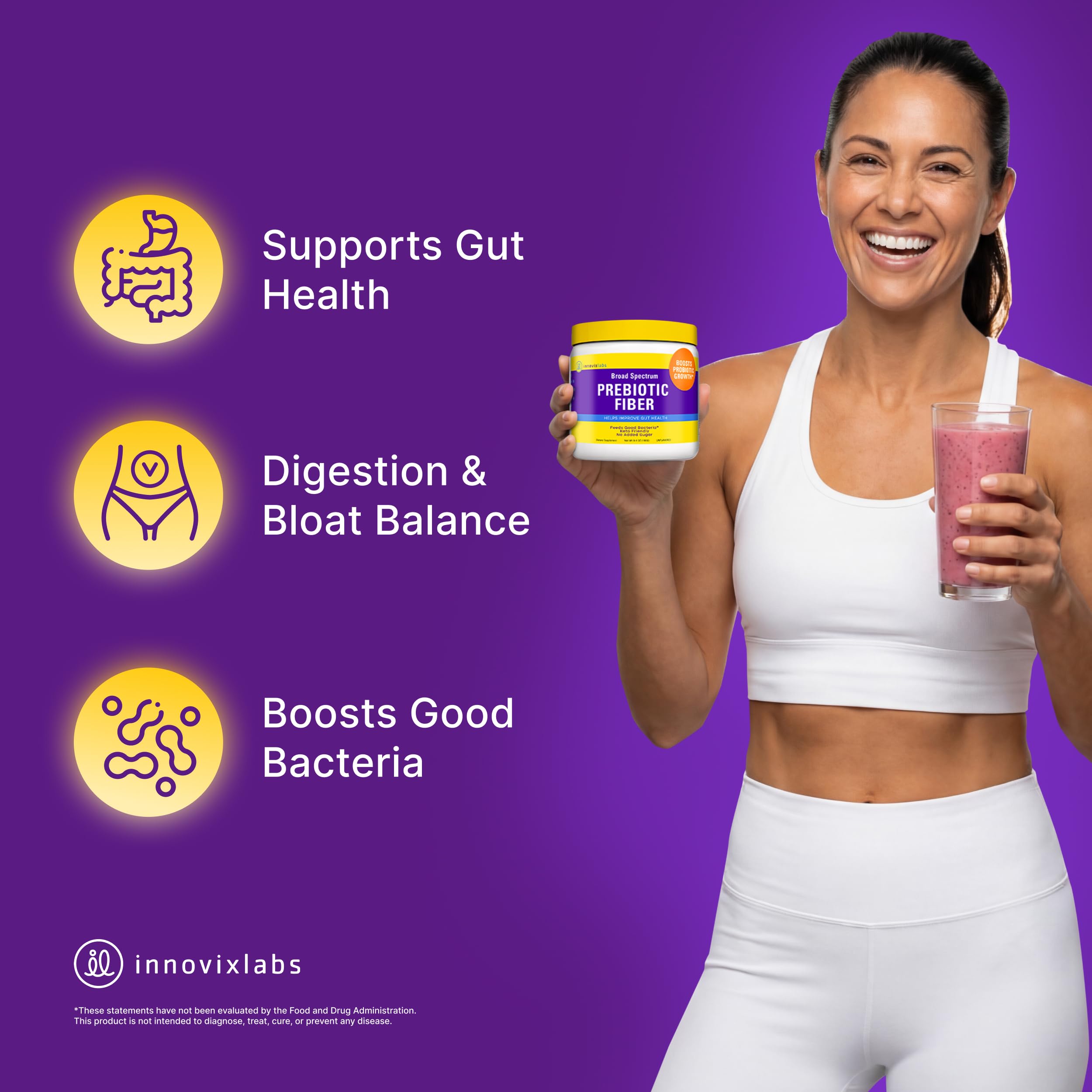 InnovixLabs Prebiotic Fiber Blend 180g packaging