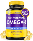 InnovixLabs Triple Strength Omega 3 Fish Oil Capsules front view