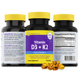 InnovixLabs Vitamin D3 K2 A Capsules close-up