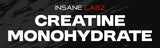 Insane Labz Creatine Monohydrate 553g packaging on a white background