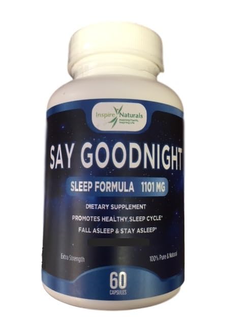 Inspire Naturals Say Goodnight Melatonin 5mg capsules front view