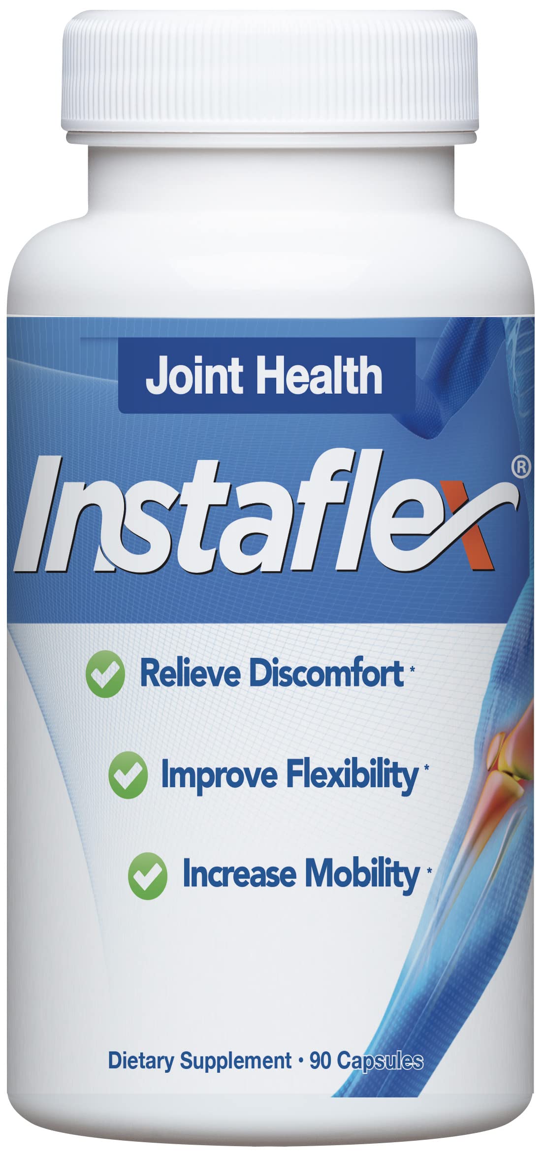 Instaflex Joint Support Supplement front view with packaging