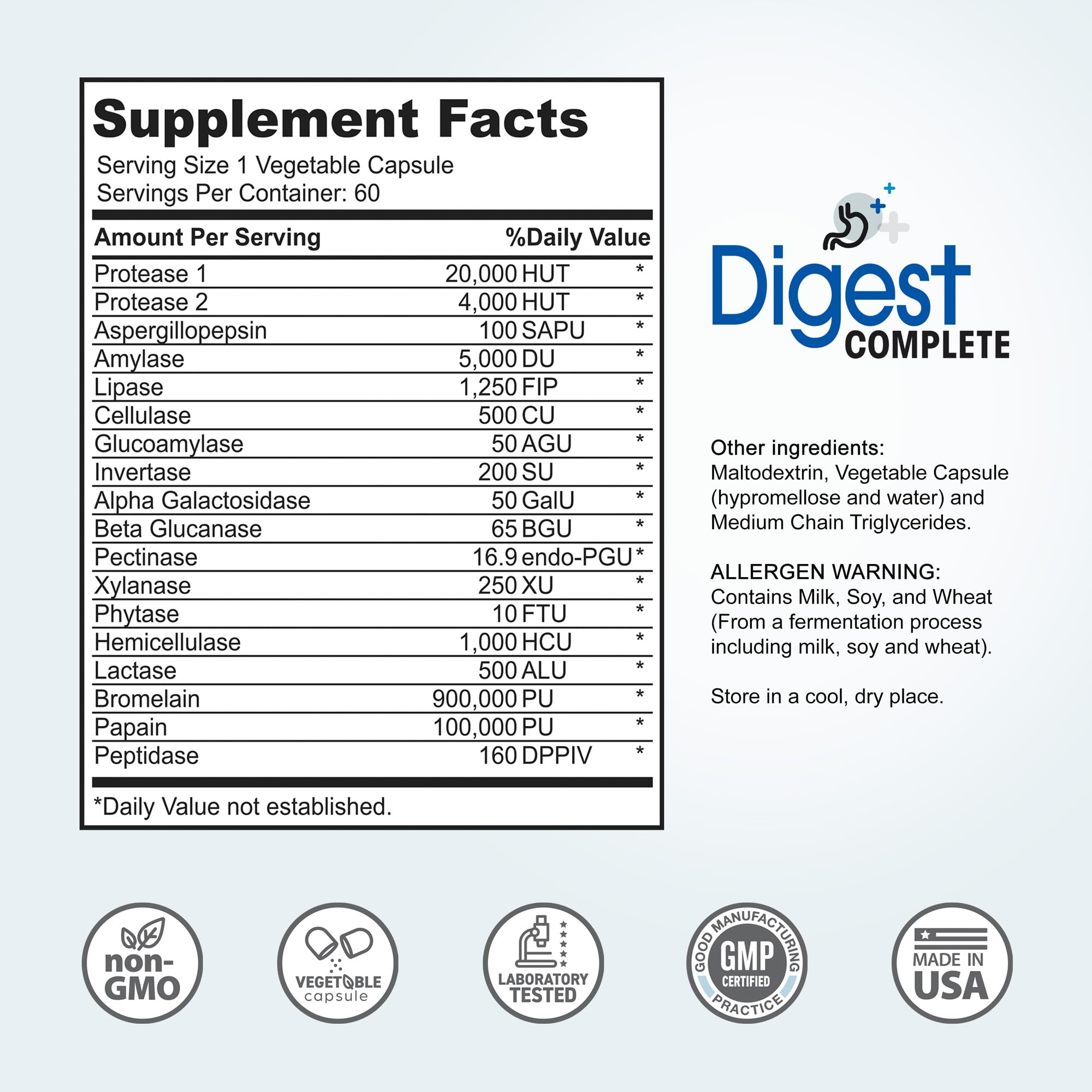 Instant Brands daily Complete Multi-Enzyme Capsules in hand