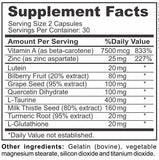 Instant Brands Vision Complete Eye Formula side view with label details
