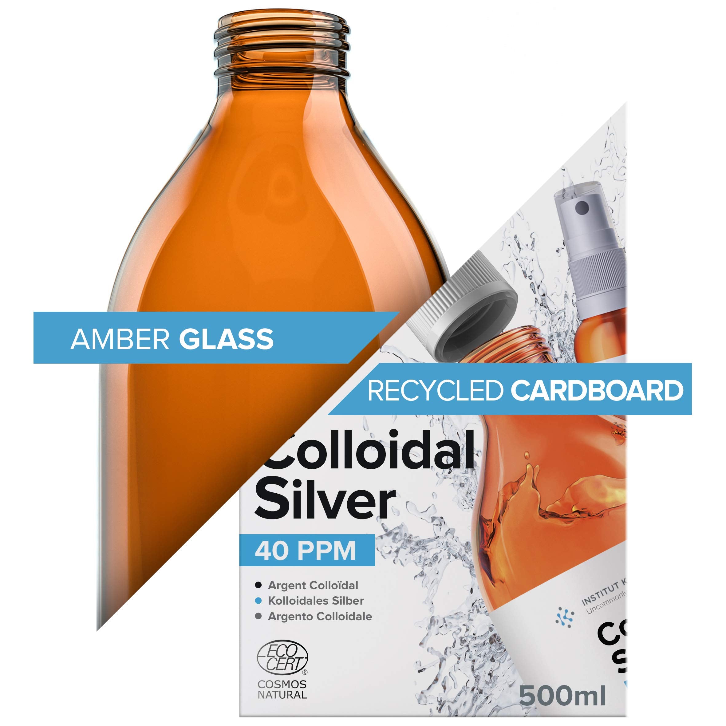 Institut Katharos Colloidal Silver 40 Ppm 227g liquid supplement lifestyle scene