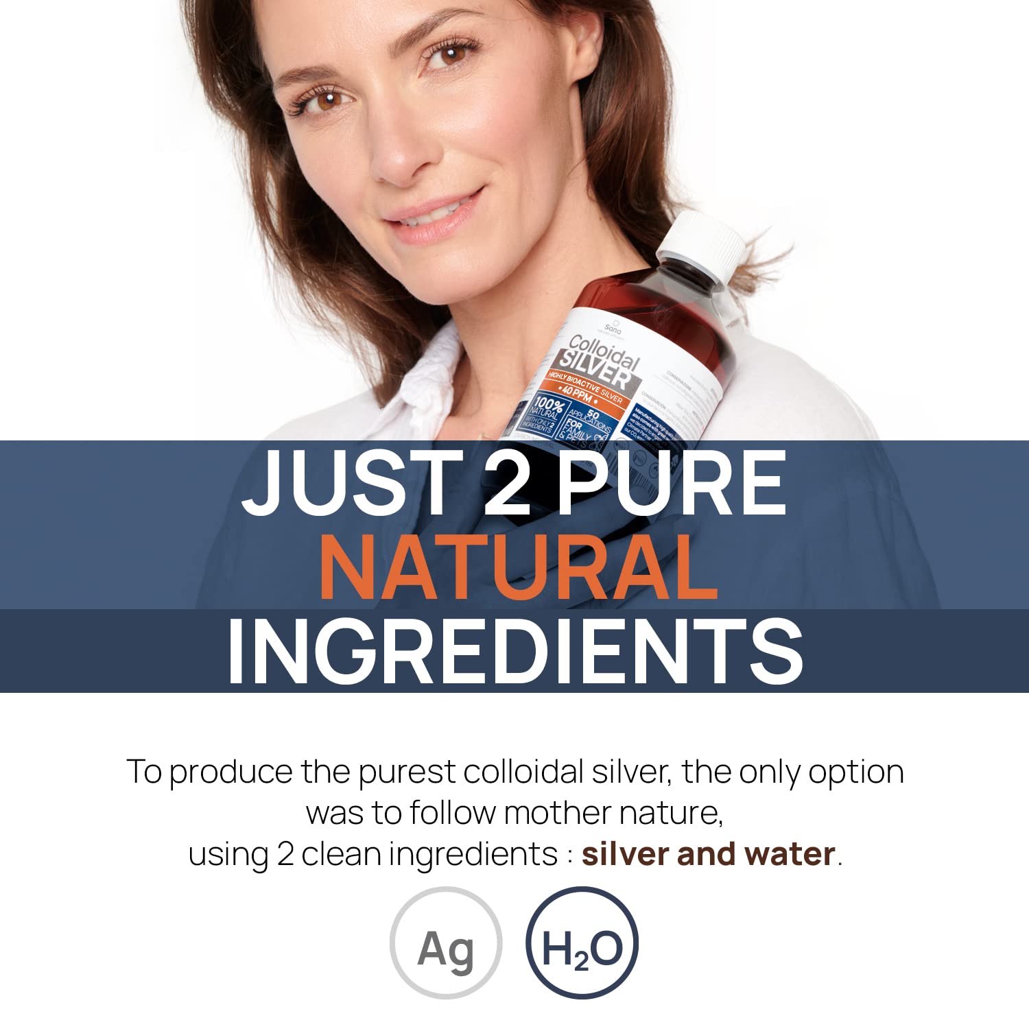 Institut Katharos Colloidal Silver 40 PPM 290g bottle top