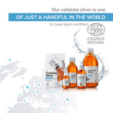 Institut Katharos Colloidal Silver 40ppm bottle with E-book