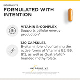 Integrative Therapeutics Active B-Complex capsules on a wooden surface