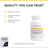 Integrative Therapeutics Active B-Complex Supplement ingredients list